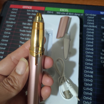 Bút Tỉa Lông Mày Sạc Tích Điện Cao Cấp, Máy tỉa Cạo Lông Mày lông mũi, Tiện Dụng Cho Nữ