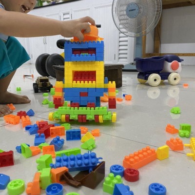 Bộ Đồ Chơi Lắp Ráp 265 Mảnh Ghép Sáng Tạo Cho Bé