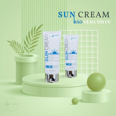 COMBO 2 Lọ Kem Chống Nắng SUN CREAM Quyên Lara 100ml, Bảo Vệ Da Chống Tia Cực Tím SPF 50++