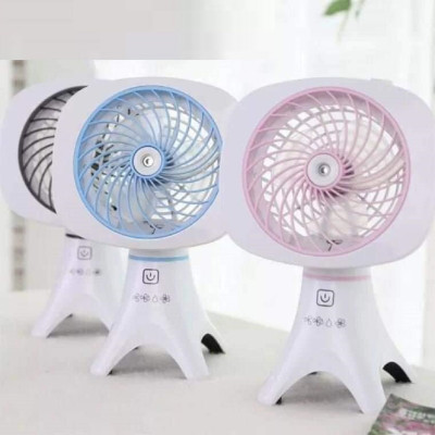Quạt Phun Sương Mini, Quạt Để Bàn, Quạt Làm Mát Bằng Hơi Nước Có Chân Vững Chắc - Hàng Nhập Khẩu