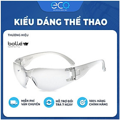 Kính bảo hộ cao cấp Bolle BL30 kính trắng chống bụi, chống tia uv, mắt kiếng bảo vệ mắt đi đường