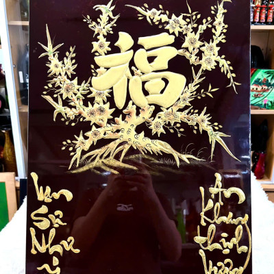 [XẢ KHO]Tranh lịch sơn mài cao cấp Thanh Bình Lê size 40x60 cm