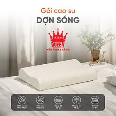 Gối Cao Su Vạn Thành Dợn VTGCSD4563 (45 x 63 cm) - Trắng