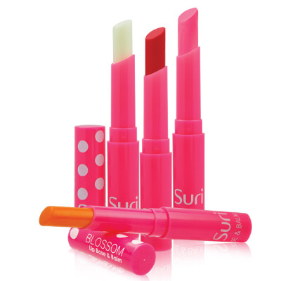 Son dưỡng ẩm bảo vệ môi chiết xuất trái bơ mỡ Suri Blossom Lip Hàn Quốc 1.8g PK01.Hồng tặng kèm móc khoá