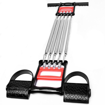 Dây Kéo Cáp 5 Lò Xo Titan Tập Thể Thao Đa Năng Có Bàn Đạp - Tập Cơ Ngực , Cơ Tay Tập GYM Hiệu Quả Tại Nhà