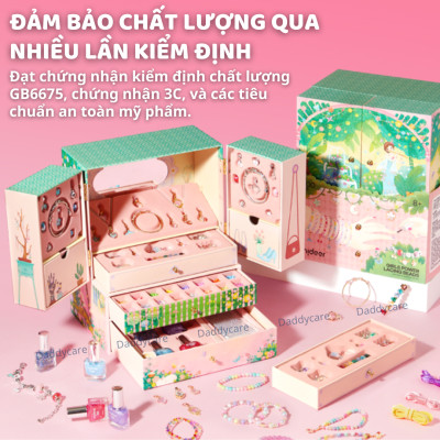 Phụ kiện cho bé gái vòng tay, vòng charm, sơn móng tay Mideer Girls Power Lacing Beads