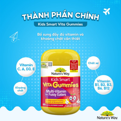Vitamin tổng hợp cho trẻ biếng ăn, Vitamin D, Canxi Nature