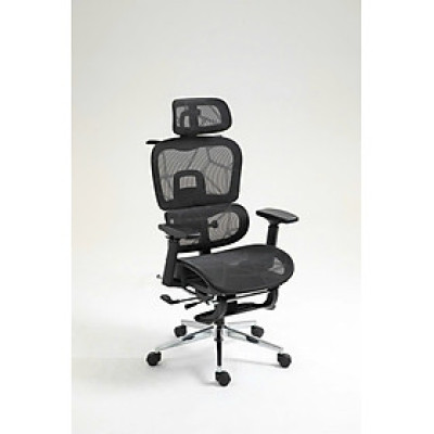 Ghế Công Thái Học Văn Phòng New Beginning NB900 – Ghế Xoay Lưng Lưới, Kèm Tựa Đầu, Tay Đa Năng