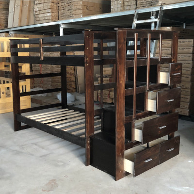 [Miễn phí vận chuyển, lắp đặt] Giường tầng xuất khẩu Newport 1m/1m hộc kéo hông