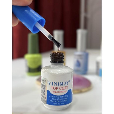 [Loại Rẻ Cho Học Viên] Bộ Vinimay Base Top Cứng Móng Kiềm Dầu, Top Loang Top Lỳ Top Bóng Top Kim Cương, Tạo Độ Bóng Cho Móng Chai 15ml Làm Nail
