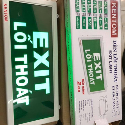 ĐÈN THOÁT HIỂM EXIT LIGHT KT-110 KENTOM (1 MẶT)
