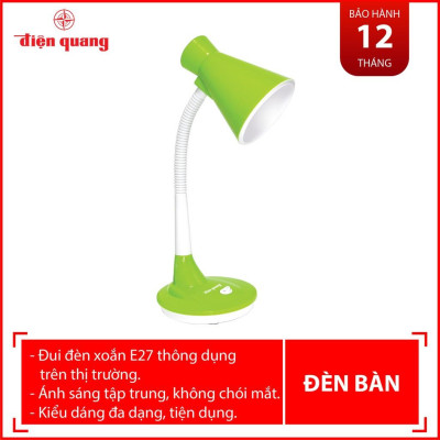 Đèn bàn Điện Quang ĐQ DKL08 L (kiểu chóa nhựa, bóng led)