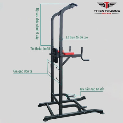 Xà kép đa năng T056, ghế tập đa năng trong nhà điều chỉnh từ 165cm đến 225cm chắc chắn cho gia đình