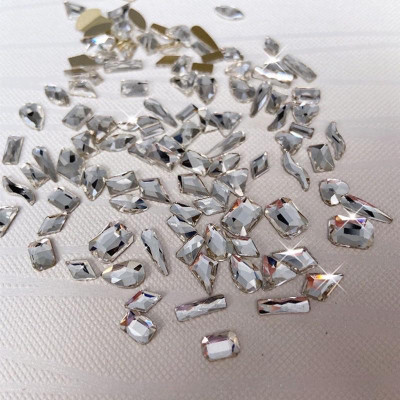 Đá Khối Chân Bằng Làm Nail Nhiều Size Mix Màu Sáng Lâu, Bám Chắc, Phù Hợp Trang Trí Hoạ Tiết, Dễ Phối Làm Nail Nữ