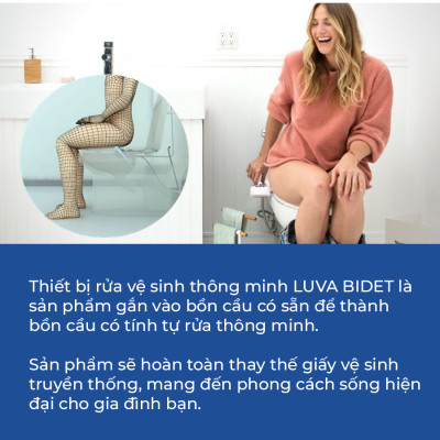 Vòi xịt vệ sinh thông minh LUVA BIDET LB101/LB201 xuất Hàn Quốc, BH 3 năm