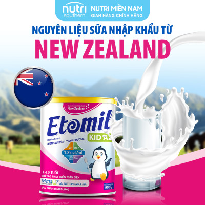 Sữa Cho Trẻ Biếng Ăn, Nhẹ Cân 1-10 Tuổi ETOMIL KID AZ 900G – Sữa Công Thức Tăng Cân, Tăng Chiều Cao – Hộp 900gr