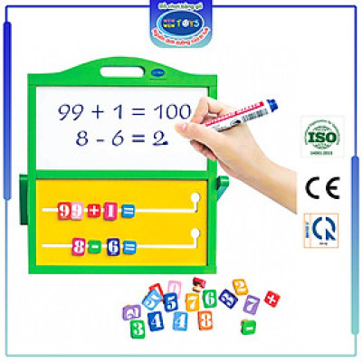 Đồ chơi gỗ Bảng tính thông minh | Winwintoys 68112 | Phát triển trí tuệ và nhận biết chữ số | Đạt tiêu chuẩn CE và TCVN