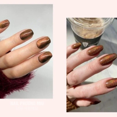 Sơn Mắt Mèo Nâu Thạch Kim Cương CR Đậm Mướt Cao Cấp Chai 15ml Làm Nail, Sơn Gel Tông Mắt Mèo Nâu trà sữa Đậm Đặc, Bền Màu Siêu Xinh Nữ Women