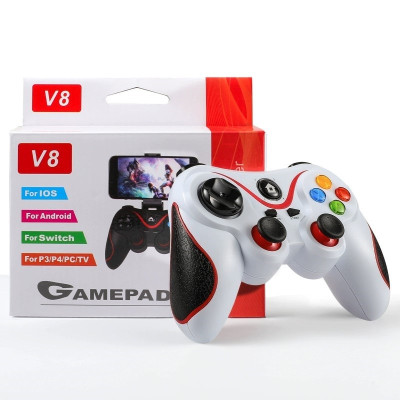 Gamepad tay game Không dây Bluetooth V8 Đa kết nối cho máy tính, laptop, smartphone, máy tính bảng, máy game hàng nhập khẩu
