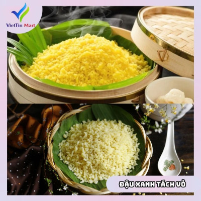 Đậu Xanh Đã Bóc Vỏ Viettin Mart 1Kg