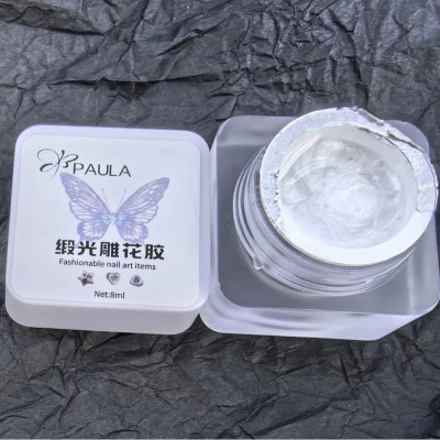 Gel Nặn Khô Trắng Ánh Ngọc Trai PAULA Hũ 8ml Mềm Dẻo Dễ Tạo Hình Trang Trí Móng Chuyên Làm Nail Nữ Women