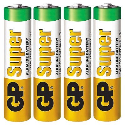 Vỉ 4 Pin Đũa GP Super Alkaline Battery AAA 1.5V - GP 24A-2U4
