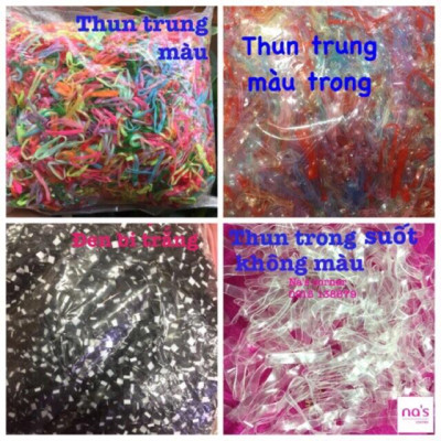 Sỉ Thun cột tóc 1kg cỡ To/Vừa/Nhỏ nhiều màu hàng mới