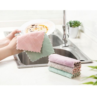 Set 10 khăn lau tay , lau bếp  2 mặt dày dặn , đa năng siêu thấm hút , vải bông mềm mịn , dùng được trên mọi bề mặt vô cùng tiện lợi 