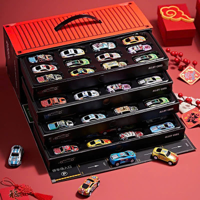 Bộ Đồ Chơi Xe Ô Tô Container 48 Chiếc Mini – Quà Sinh Nhật Bé Trai – Đồ Chơi Mô Hình Xe Hơi Kèm Hộp Đựng - HÀNG CHÍNH HÃNG MINIIN