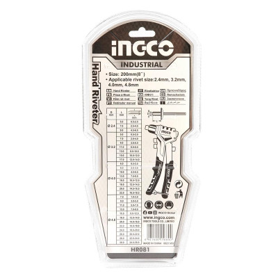 KÌM RÚT ĐINH RIVE 8" INGCO HR081 - HÀNG CHÍNH HÃNG