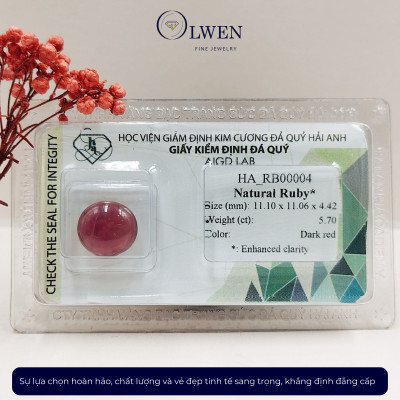 Viên đá Ruby thiên nhiên_HA-RB00004