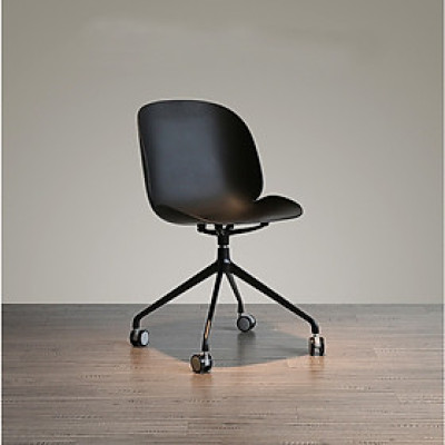 Ghế học bài tại nhà dành cho bé Beetle 6-s chân nhôm xoay ( trắng / đen ) thân nhựa bền đẹp hiện đại sang trọng 