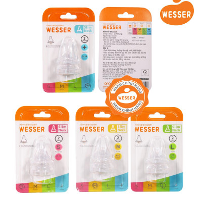 NÚM VÚ THAY THẾ BÌNH SỮA CỔ HẸP WESSER