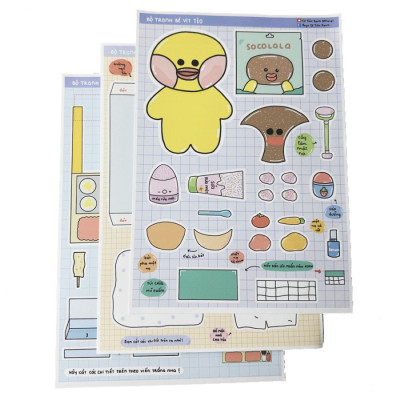 Bộ Tranh Tương Tác Cô Tiên Xanh - Chăm Sóc Bé Tèo