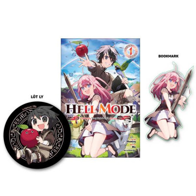 Sách - [Light Novel] Hell Mode - Game Thủ Xuất Chúng Tung Hoành Chốn Dị Giới Hỗn Nguyên - Tập 1 - Tặng Kèm Bookmark + Lót Ly