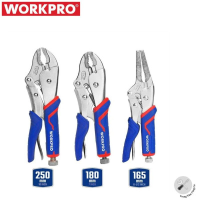 Bộ kìm bấm chết 3 chi tiết Workpro WP201003 Bằng Thép CR-V Hàng chính hãng