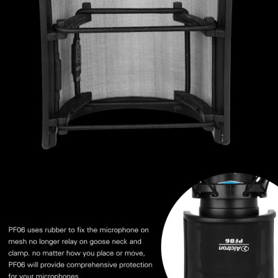 ROGTZ - Pop Filter Alctron PF06 - Lọc Âm Hiệu Quả, Bảo Vệ Micro Chuyên Nghiệp Lưới Kim Loại Cao Cấp Lọc Âm 99% Loại Bỏ Nhiễu Âm Tiếng Ồn Tiếng Vọng Bảo Vệ Micro Bụi Bẩn Công Trùng Hơi Nước Tương Thích Mọi Loại Micro Sang Trọng Dễ Lắp Đặt - Hàng Chính Hãng