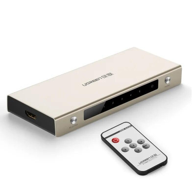 Ugreen UG4027940279TK Bộ gộp HDMI 5 vào 1 ra hỗ trợ 4K x 2K vỏ hộp kim cao cấp - HÀNG CHÍNH HÃNG