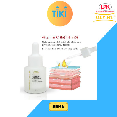 Serum Dưỡng Trắng Da - Mờ Thâm Mụn - Chống Nắng - Se Khít Lỗ Chân Lông OLY HT CHÍNH HÃNG 25mL LPK