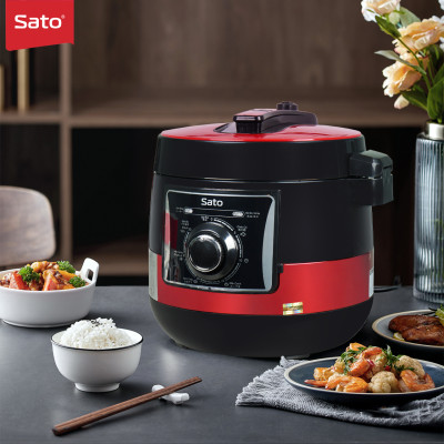 Nồi áp suất đa năng SATO 5AS064.D 5.0L - Nồi áp suất đa chức năng : nấu cơm, nấu cháo, hầm gân, ninh, súp, hấp, giữ ấm ... Dung tích : 5.0 lít phù hợp gia đình 4 - 6 người - Miễn phí vận chuyển toàn quốc - Hàng chính hãng