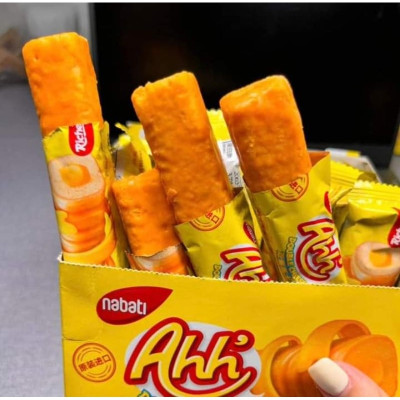 Bánh xốp phô mai Richeese Ahh hộp (10 cây x 9g)- Viettin Mart