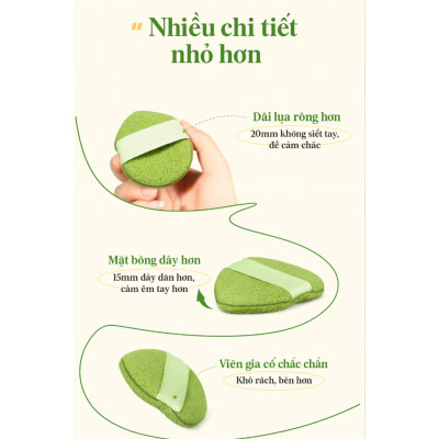 Combo 3 Bông Mút Rửa Mặt, Mút Bọt Biển Làm Sạch Mặt, Dùng Cho Mọi Loại Da Rất Tiện Lợi