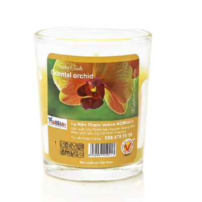 Hộp 6 ly nến thơm votive Eden Candle FTRAMART EDC0016 Oriental Orchid (Hương hoa lan)