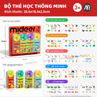 Bộ thẻ học thông minh cho bé Mideer Match & Connect Play Book