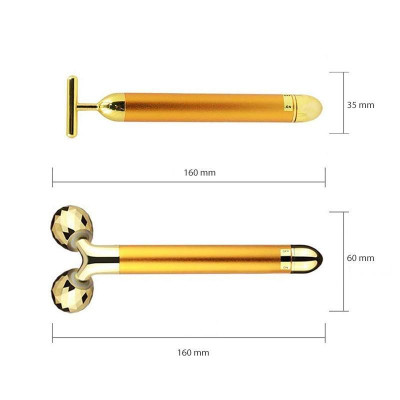 Bộ 2 Máy Massage Mặt Hình Con Lăn Chữ V Và Chữ T 3D Bằng Điện Giúp Da Mặt Săn Chắc