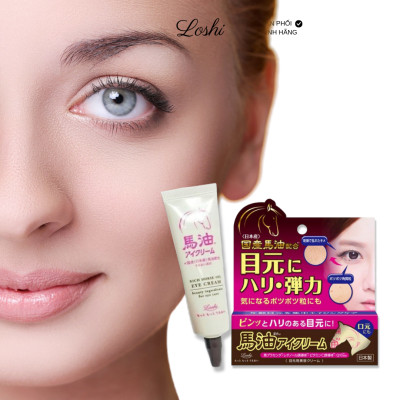 Kem dưỡng mắt dầu ngựa Loshi Moist Aid Eye Cream BA