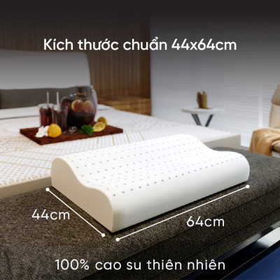 Gối Cao Su Kim Cương Siny A KCGD4464 (44 x 64 cm) - Trắng