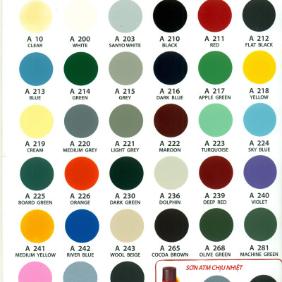 Sơn xịt xe máy màu vàng ánh kim ATM A400