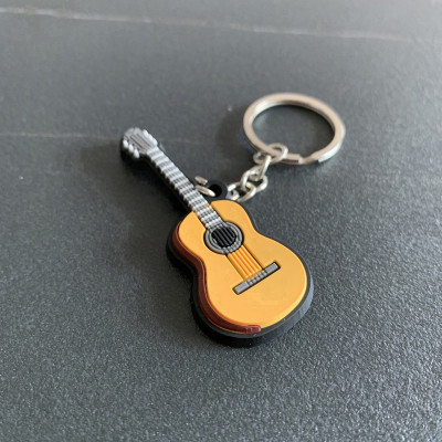 Móc Khóa Đàn hình Guitar AC, Guitar điện, Guitar eo, Piano I Nhựa Pvc dẻo Cao Cấp