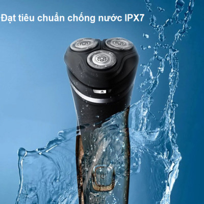 Máy cạo râu khô và ướt cao cấp thương hiệu Philips S3206/09 Series 3000 tích hợp cạo mai - Hàng Nhập Khẩu